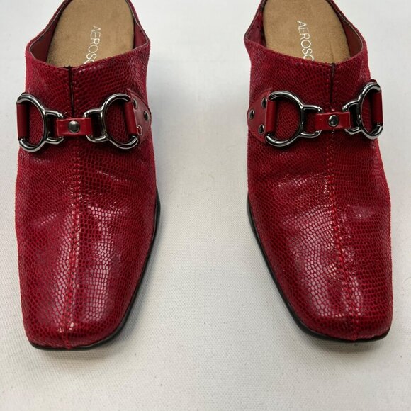 Aerosoles Womens Cinch Worm Pumps Square Toe Red Size 7.5 - Picture 4 of 10